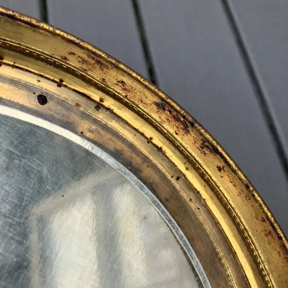 Vintage castlecore renaissance round storage tin, fairycore cottagecore